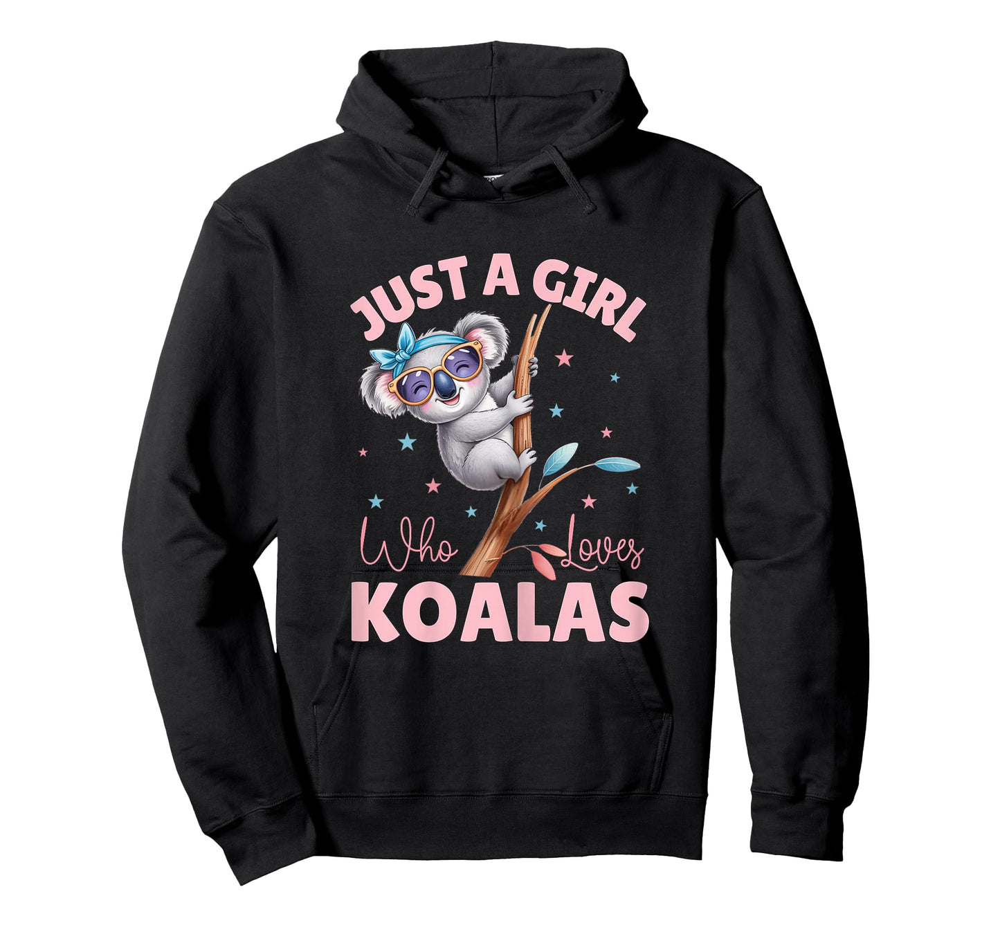 Just A Girl Who Loves Koalas Cute Koala With Bow And Glasses T-Shirt