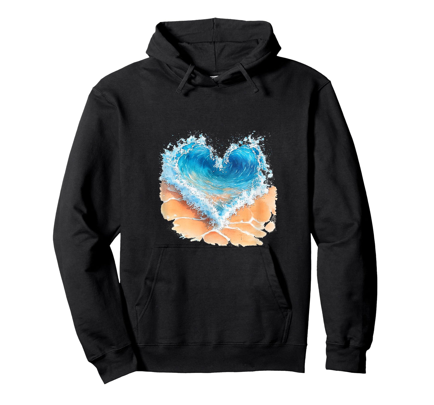 Wave - Water - Beach - Heart - Summer Vibes, Summer Vacation T-Shirt