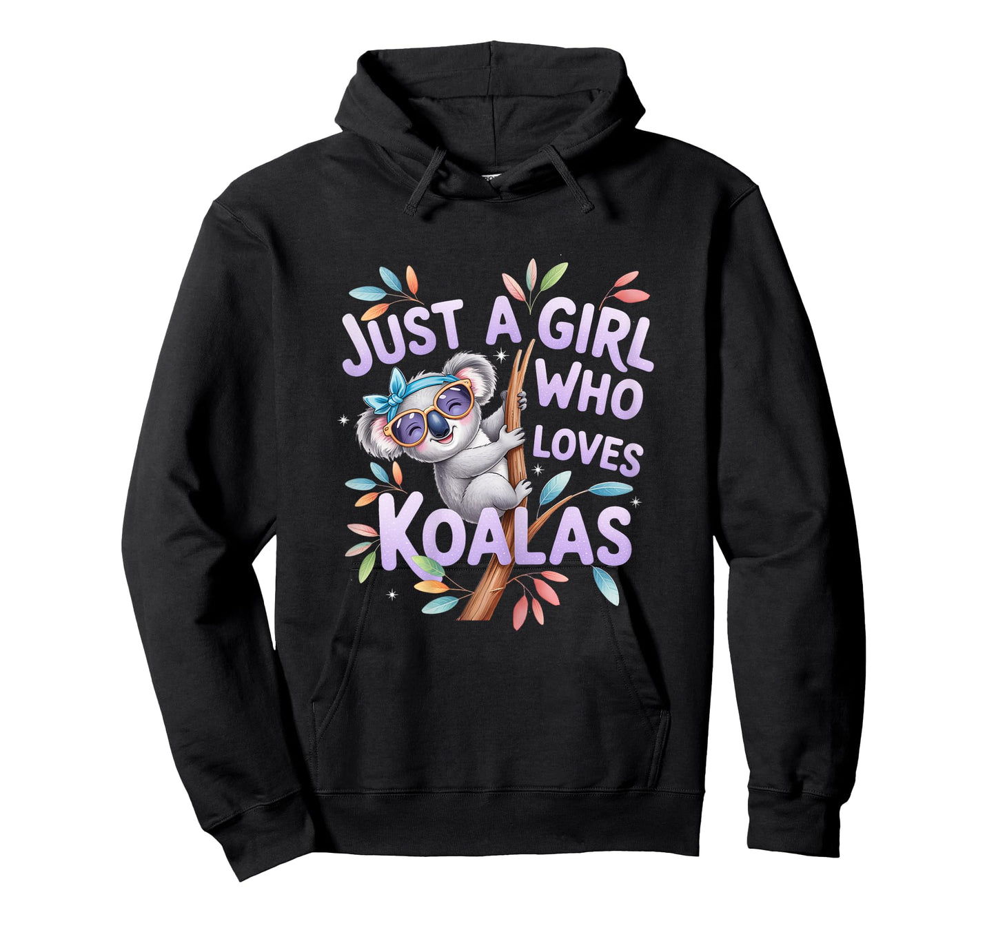 Just A Girl Who Loves Koalas Cute Koala Wearing Glasses T-Shirt