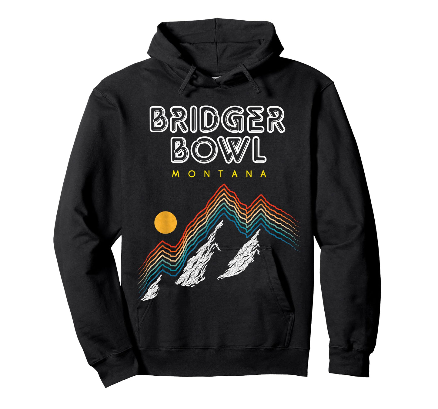 Bridger Bowl, Montana - USA Ski Resort 1980s Retro T-Shirt