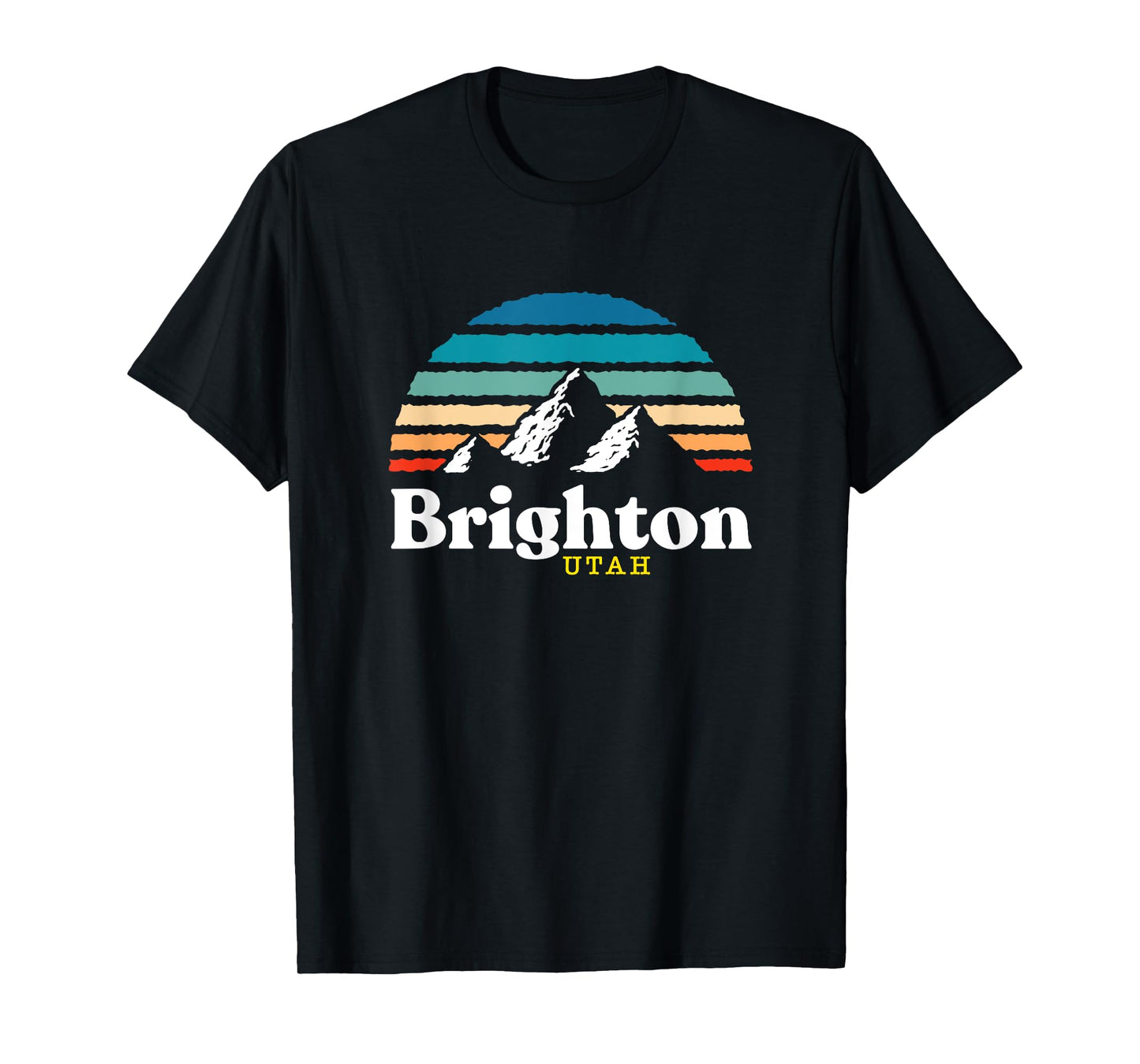 Brighton, Utah - USA Ski Resort 1980s Retro T-Shirt