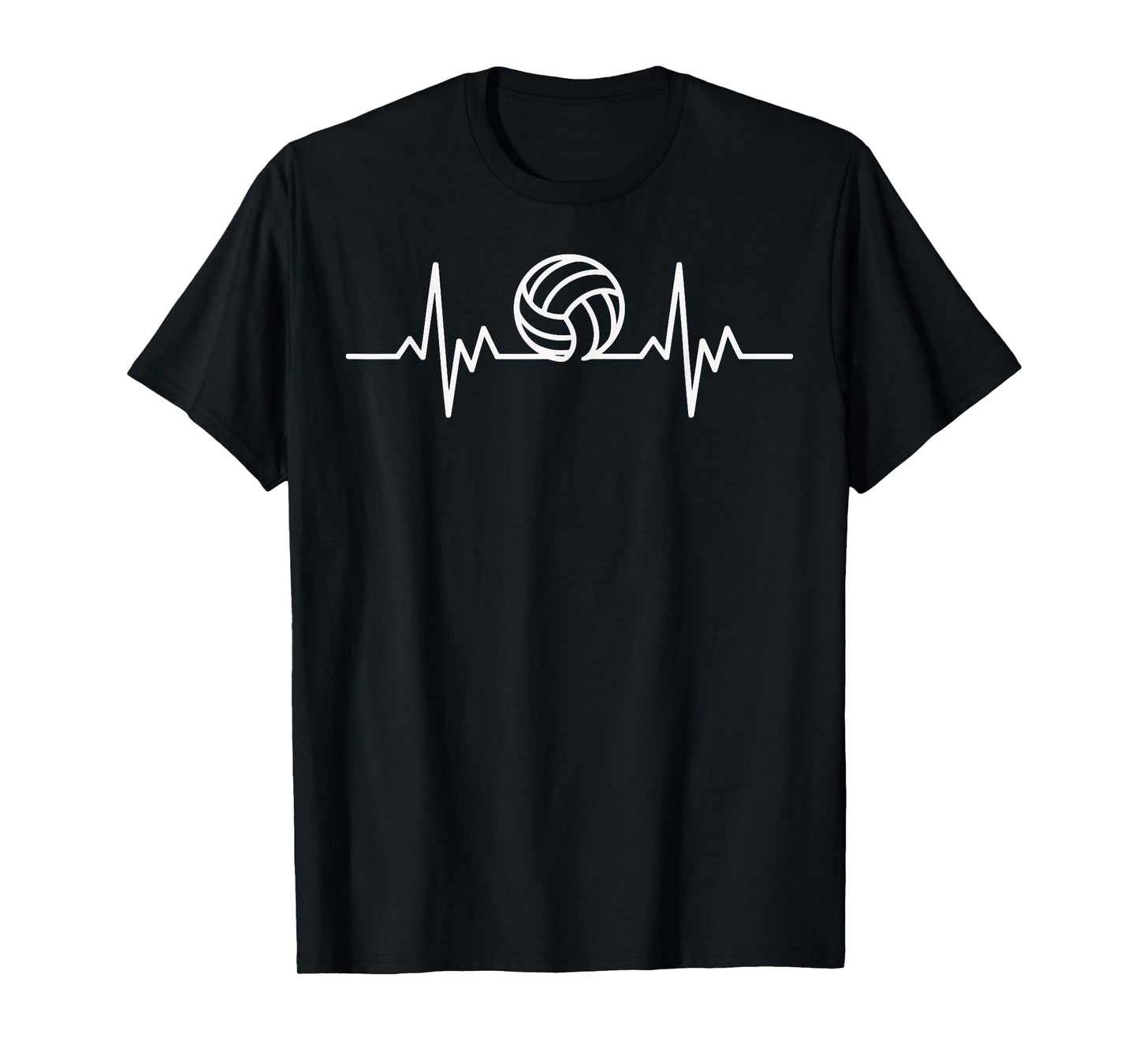 Funny Volleyball Player Heartbeat Volleyball T-Shirt