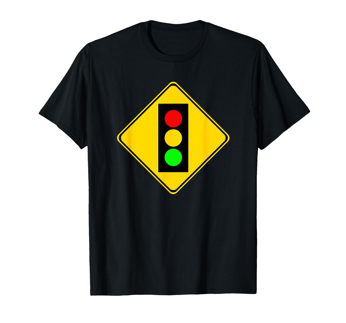 Stop Light Ahead Caution Road Sign T-Shirt