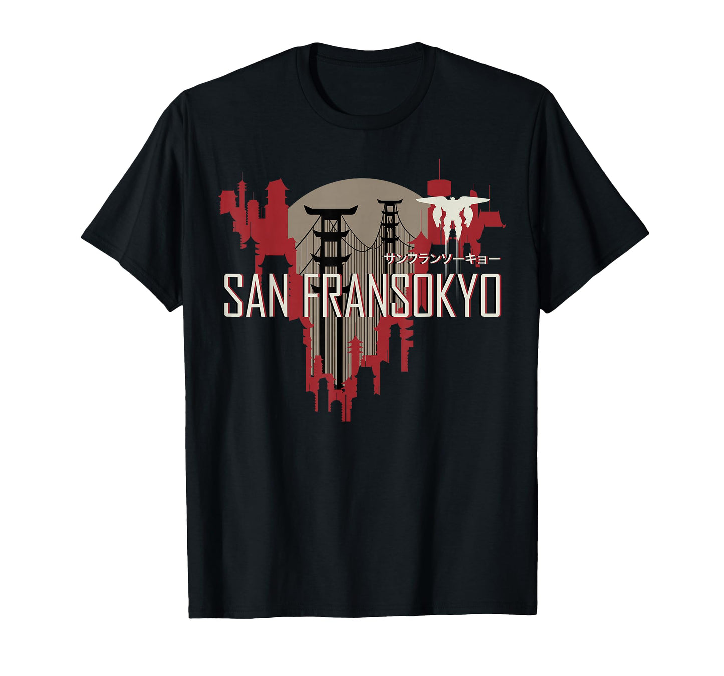 Disney Big Hero 6 San Fransokyo Skyline Silhouette T-Shirt