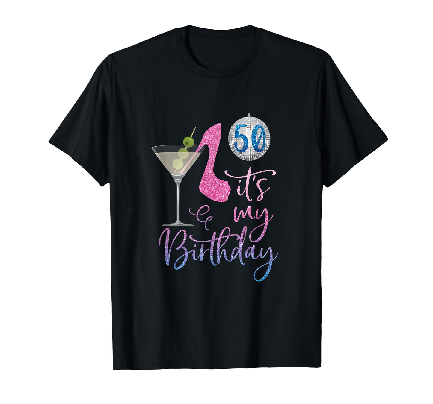 50th Birthday BFF Party Squad, 50 Fabulous Drinking Gift T-Shirt
